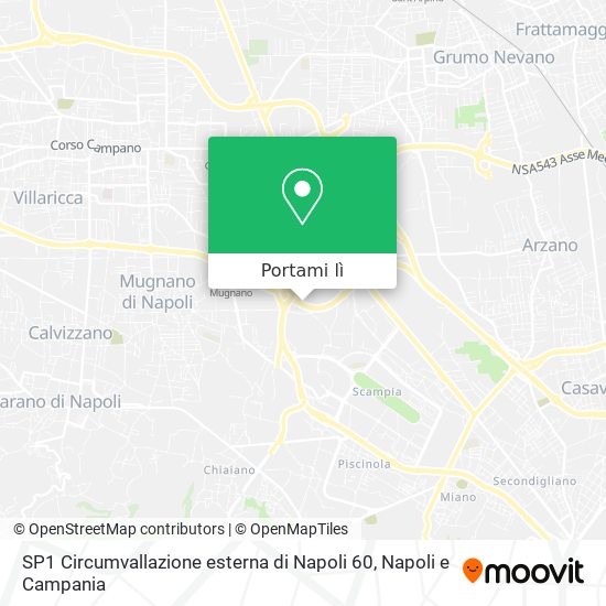 Mappa SP1 Circumvallazione esterna di Napoli 60