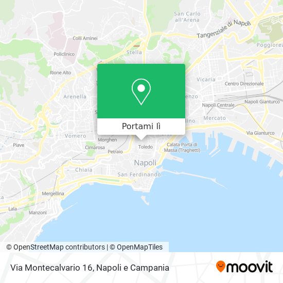 Mappa Via Montecalvario 16