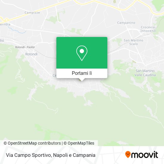 Mappa Via Campo Sportivo