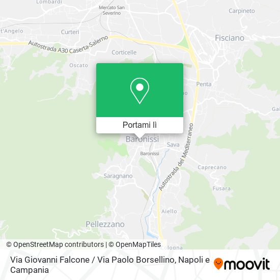 Mappa Via Giovanni Falcone / Via Paolo Borsellino
