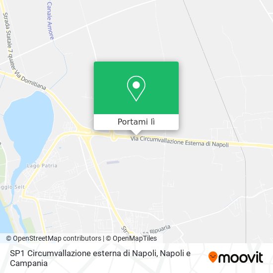 Mappa SP1 Circumvallazione esterna di Napoli