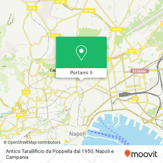 Mappa Antico Tarallificio da Poppella dal 1950