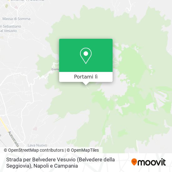 Mappa Strada per Belvedere Vesuvio (Belvedere della Seggiovia)