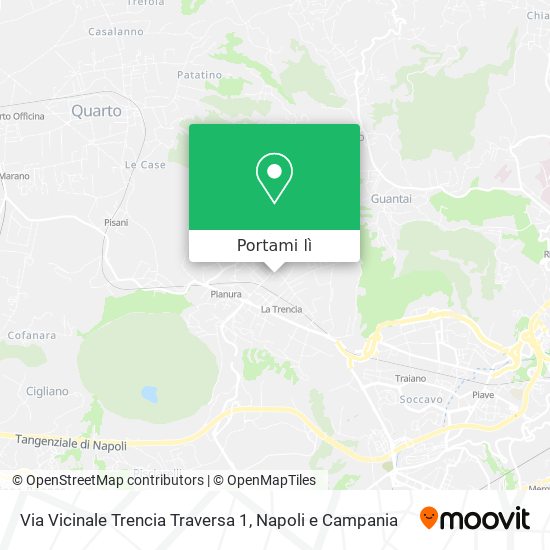 Mappa Via Vicinale Trencia Traversa 1
