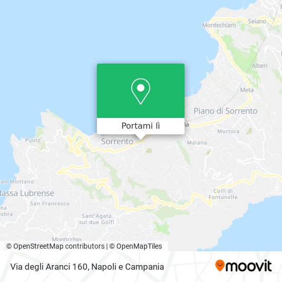 Mappa Via degli Aranci 160