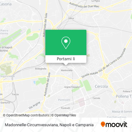 Mappa Madonnelle-Circumvesuviana