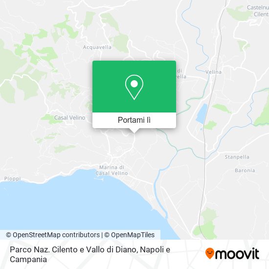 Mappa Parco Naz. Cilento e Vallo di Diano
