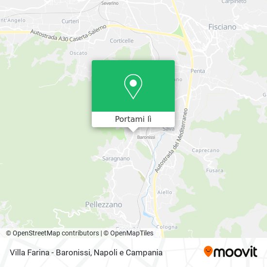 Mappa Villa Farina - Baronissi