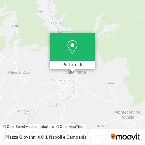 Mappa Piazza Giovanni XXIII
