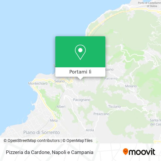 Mappa Pizzeria da Cardone