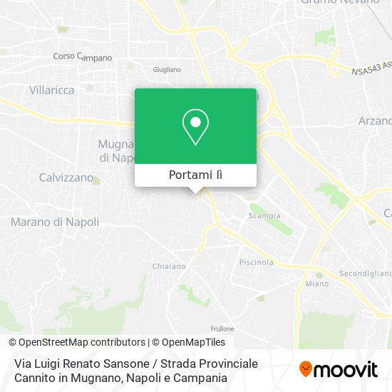 Mappa Via Luigi Renato Sansone / Strada Provinciale Cannito in Mugnano