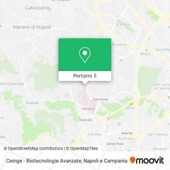 Mappa Ceinge - Biotecnologie Avanzate