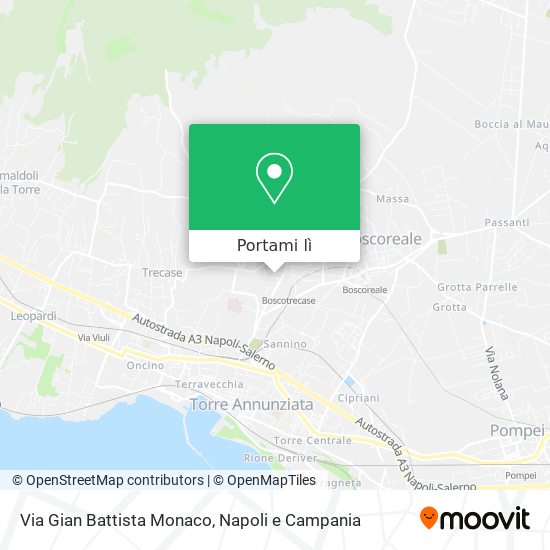 Mappa Via Gian Battista Monaco
