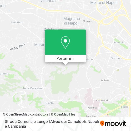 Mappa Strada Comunale Lungo l'Alveo dei Camaldoli