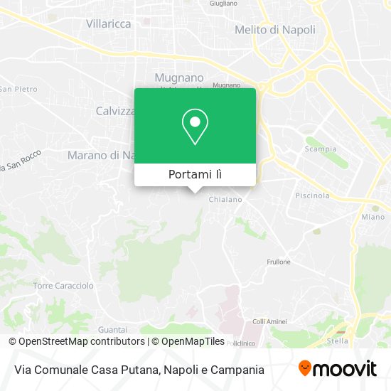 Mappa Via Comunale Casa Putana