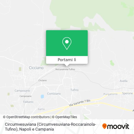 Mappa Circumvesuviana (Circumvesuviana-Roccarainola-Tufino)
