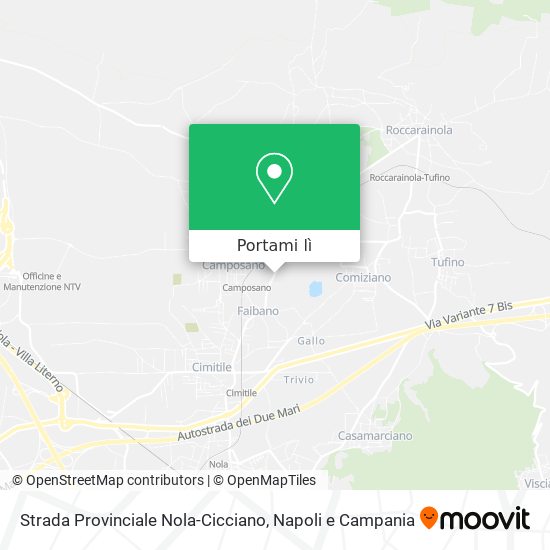 Mappa Strada Provinciale Nola-Cicciano