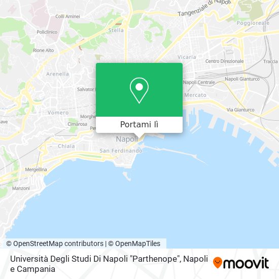 Mappa Università Degli Studi Di Napoli "Parthenope"