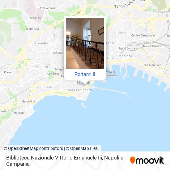 Mappa Biblioteca Nazionale Vittorio Emanuele Iii