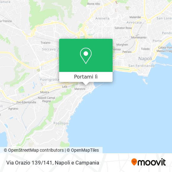 Mappa Via Orazio 139/141