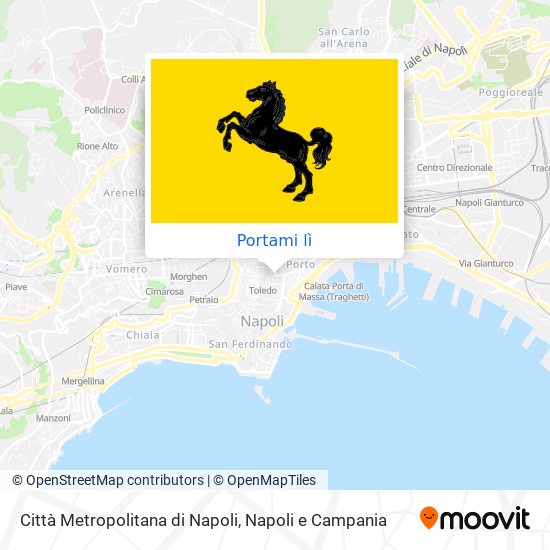Mappa Città Metropolitana di Napoli