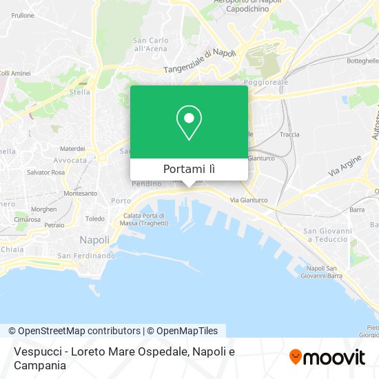 Mappa Vespucci - Loreto Mare Ospedale