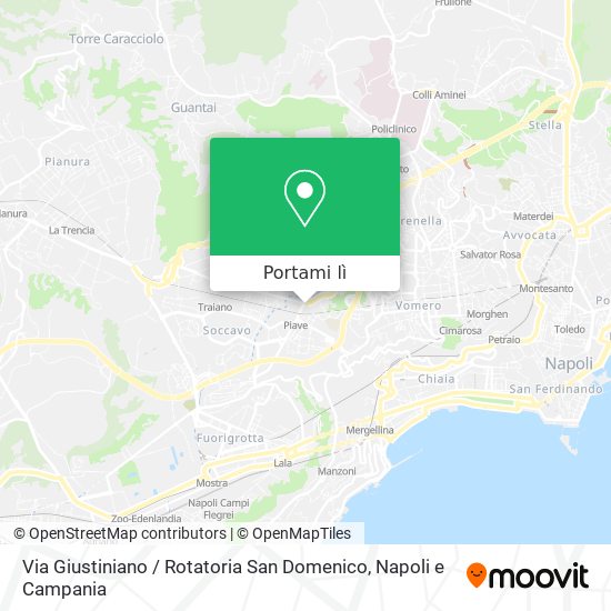 Mappa Via Giustiniano / Rotatoria San Domenico