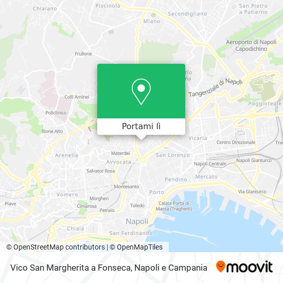 Mappa Vico San Margherita a Fonseca