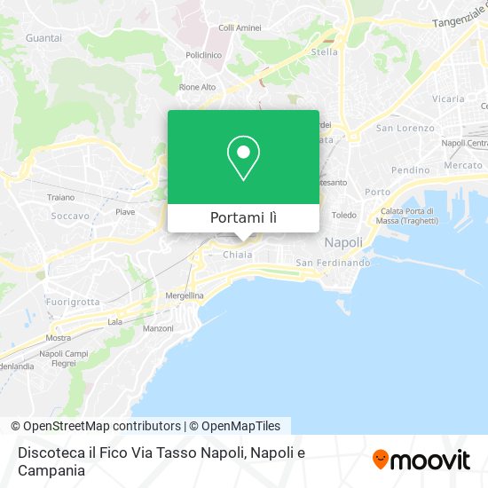 Mappa Discoteca il Fico Via Tasso Napoli