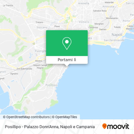 Mappa Posillipo - Palazzo Donn'Anna