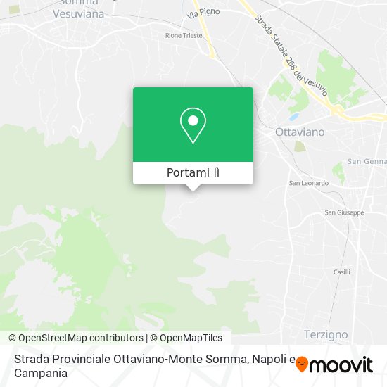 Mappa Strada Provinciale Ottaviano-Monte Somma