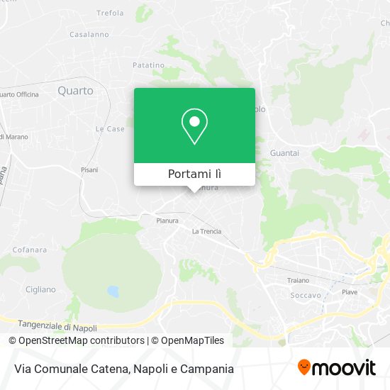 Mappa Via Comunale Catena