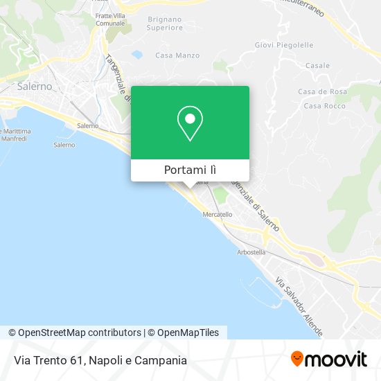Mappa Via Trento 61