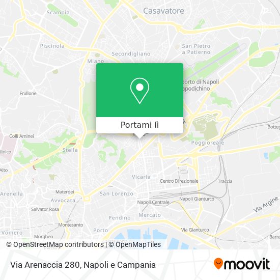Mappa Via Arenaccia 280