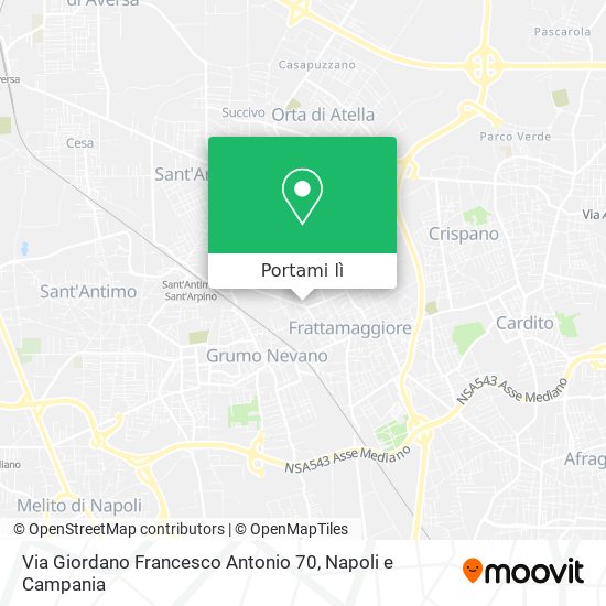 Mappa Via Giordano Francesco Antonio 70