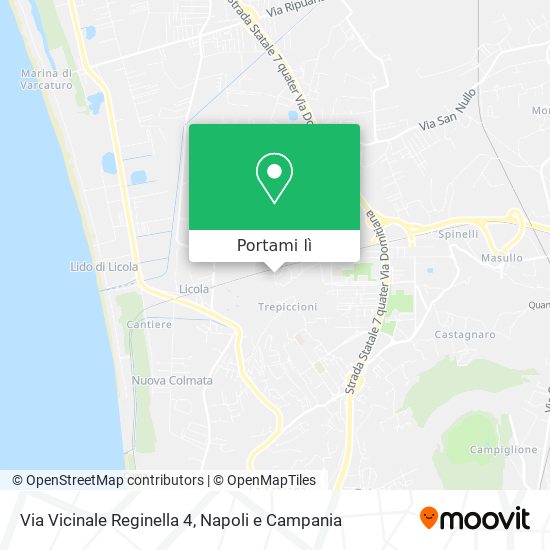 Mappa Via Vicinale Reginella 4