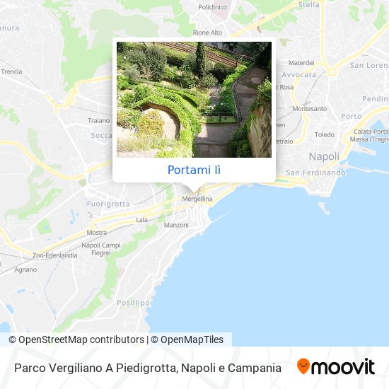 Mappa Parco Vergiliano A Piedigrotta
