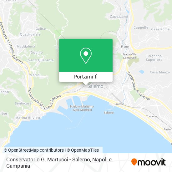 Mappa Conservatorio G. Martucci - Salerno