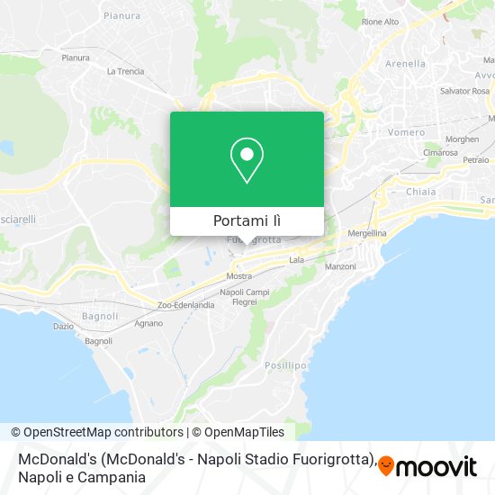 Mappa McDonald's (McDonald's - Napoli Stadio Fuorigrotta)