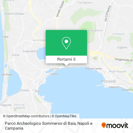 Mappa Parco Archeologico Sommerso di Baia