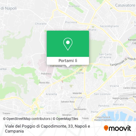 Mappa Viale del Poggio di Capodimonte, 33