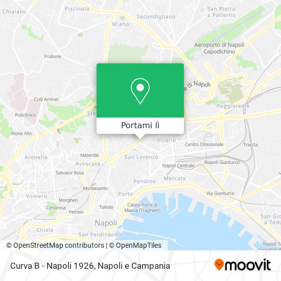 Mappa Curva B - Napoli 1926