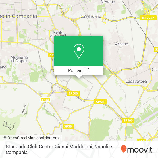 Mappa Star Judo Club Centro Gianni Maddaloni