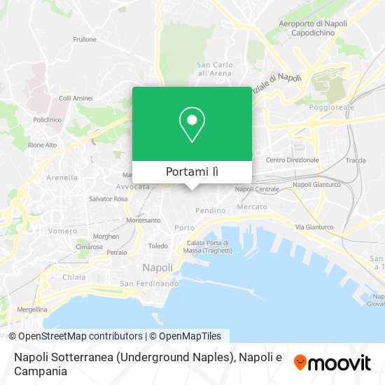 Mappa Napoli Sotterranea (Underground Naples)