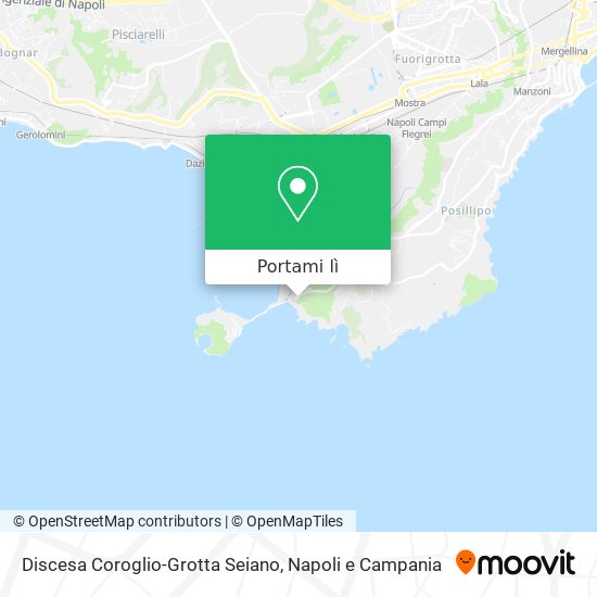 Mappa Discesa Coroglio-Grotta Seiano