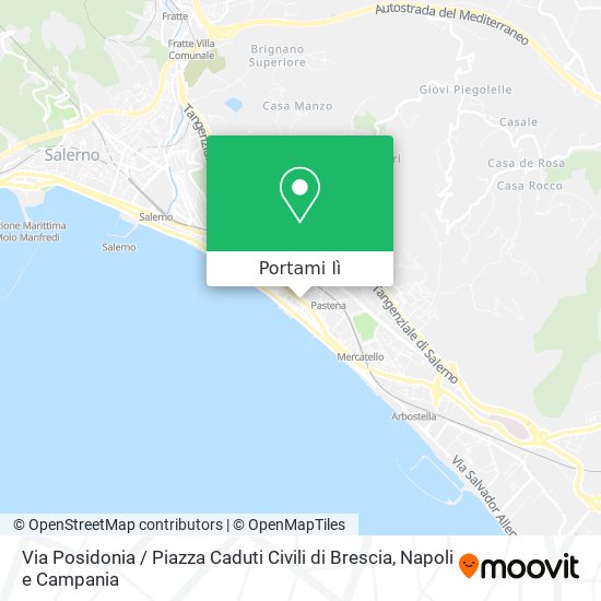 Mappa Via Posidonia / Piazza Caduti Civili di Brescia