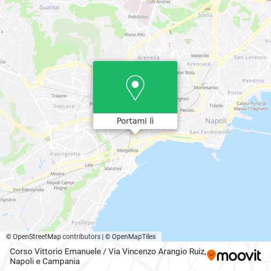 Mappa Corso Vittorio Emanuele / Via Vincenzo Arangio Ruiz