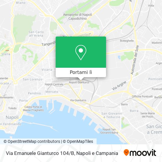 Mappa Via Emanuele Gianturco 104/B