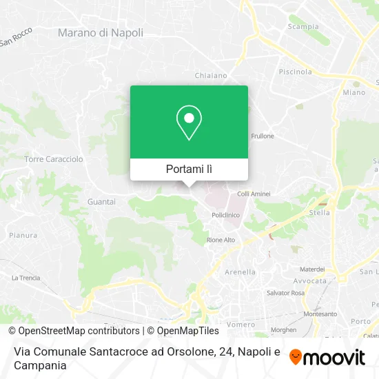 Mappa Via Comunale Santacroce ad Orsolone, 24