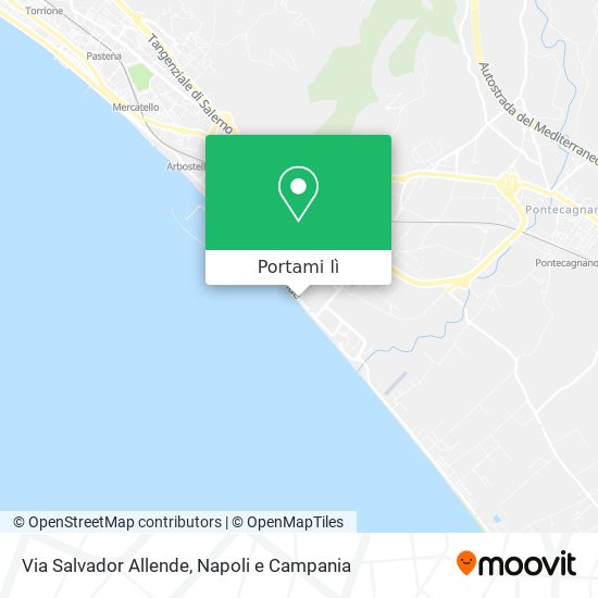 Mappa Via Salvador Allende